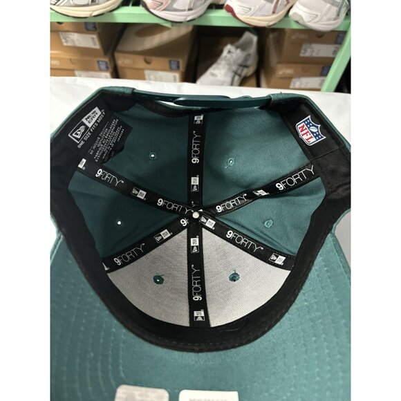 New Era Philadelphia Eagles 9Forty The League Green Adjustable SnapBack Hat Cap - Picture 4 of 5